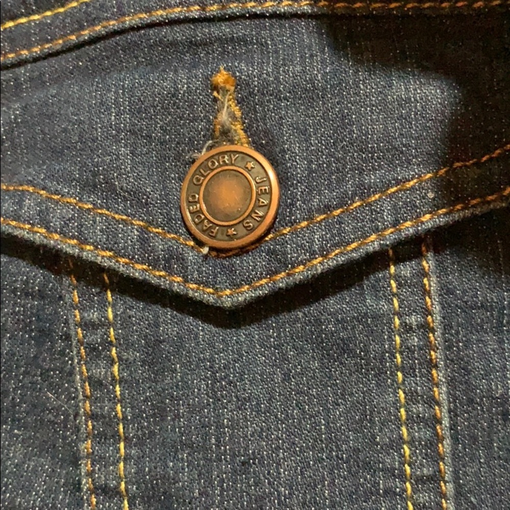 FADED GLORY DENIM JACKET SZ XL NO TAGS COT/SPDX - Picture 3 of 4